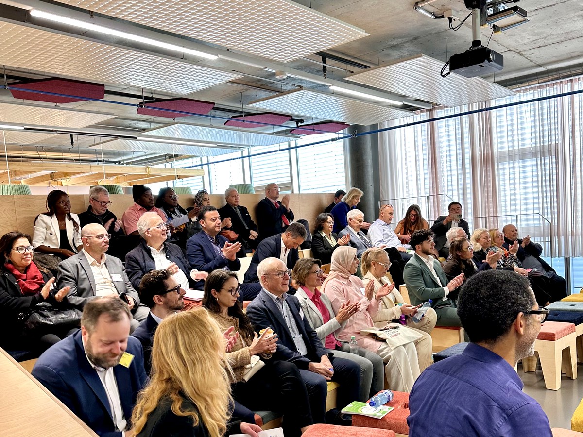 Auditorium de la 27e Université de printemps, Campus Biotech Genève